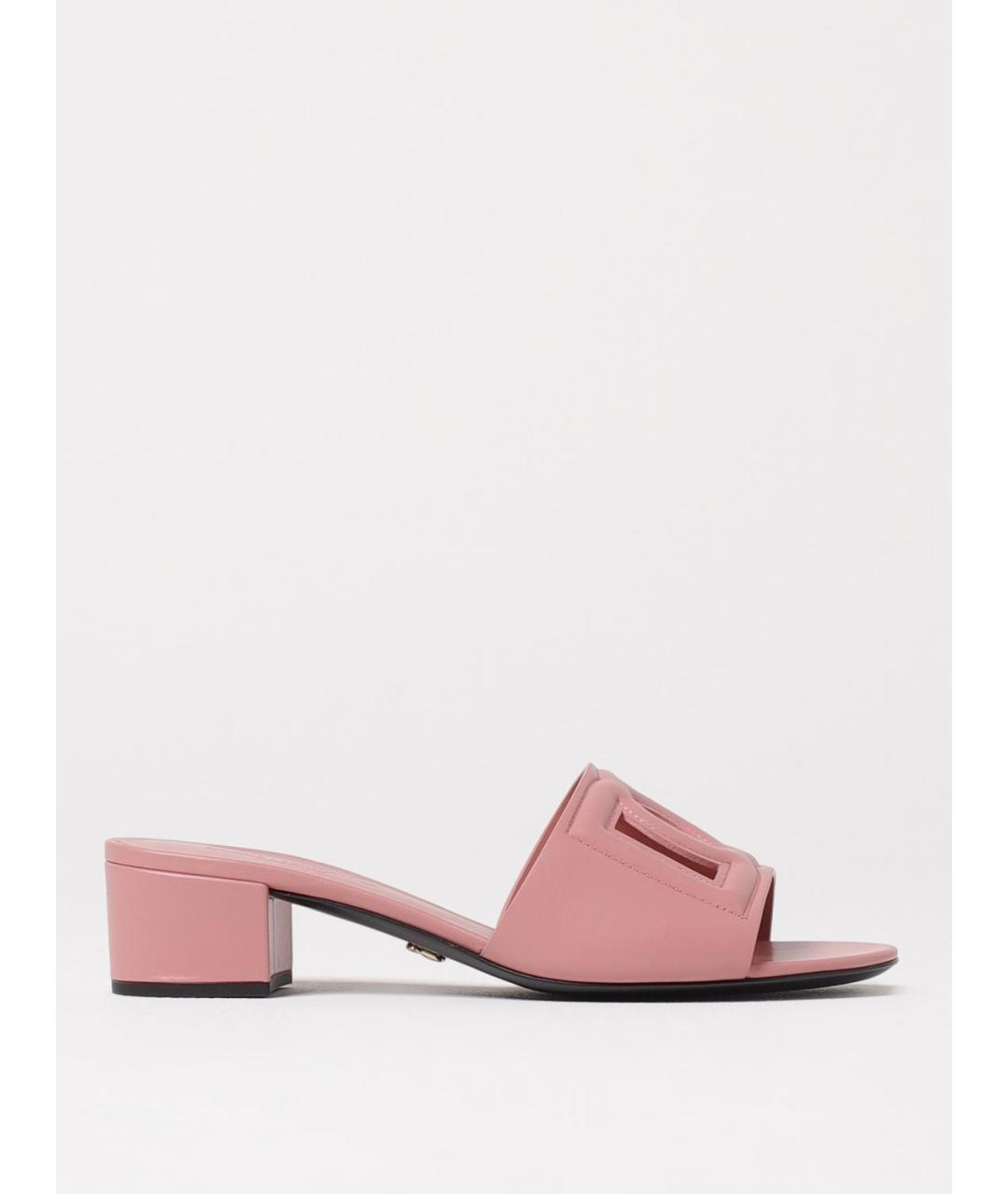 DOLCE&GABBANA Розовые шлепанцы, фото 5