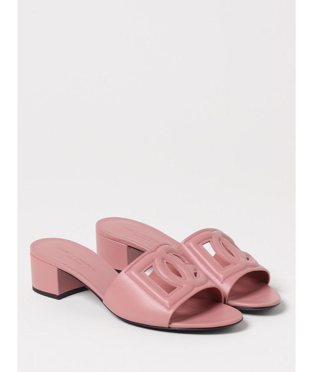 DOLCE&GABBANA Розовые шлепанцы, фото 2