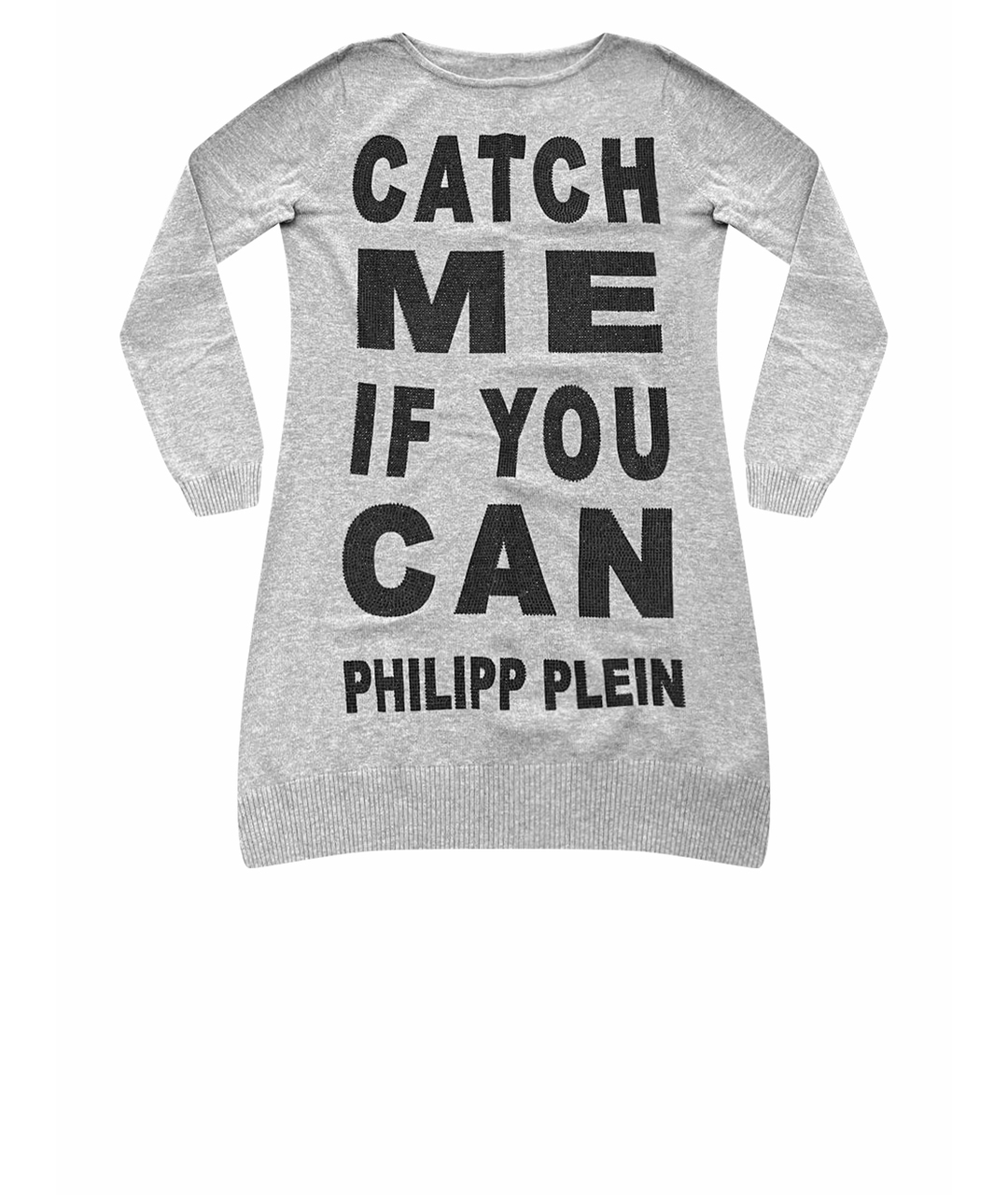 PHILIPP PLEIN Серый хлопковый джемпер / свитер, фото 1