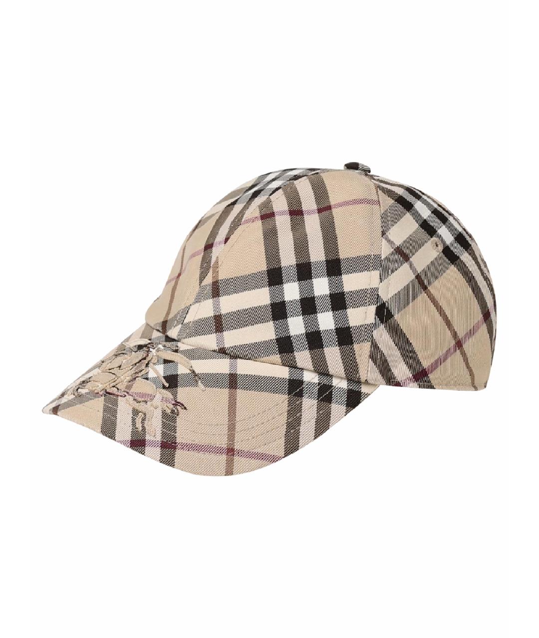 BURBERRY Бежевая кепка, фото 1