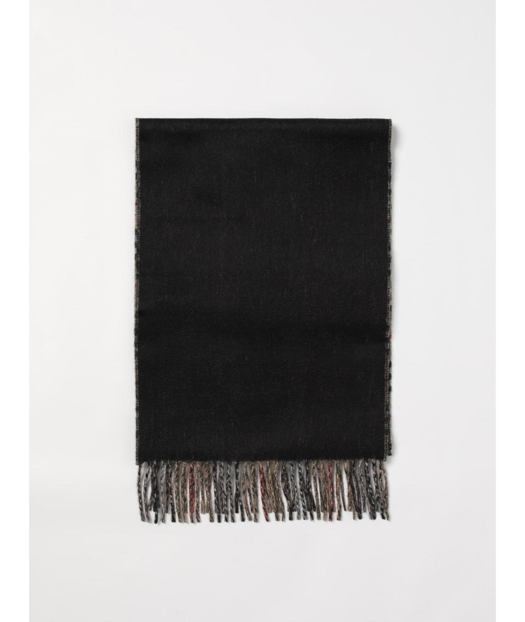 BURBERRY Черный шарф, фото 5