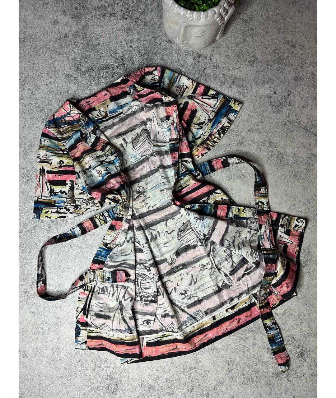 BURBERRY Мульти хлопковое платье, фото 6