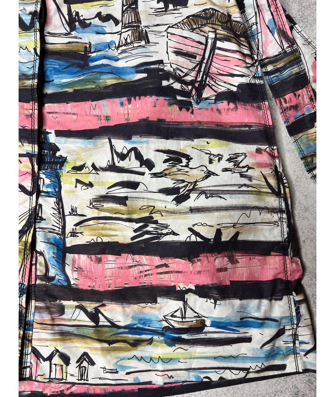 BURBERRY Мульти хлопковое платье, фото 4