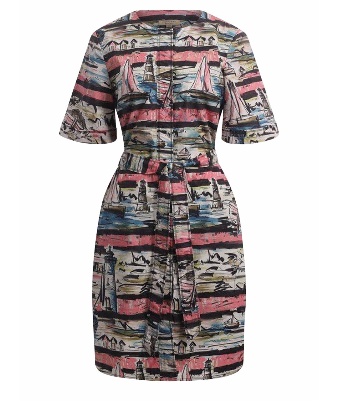 BURBERRY Мульти хлопковое платье, фото 1