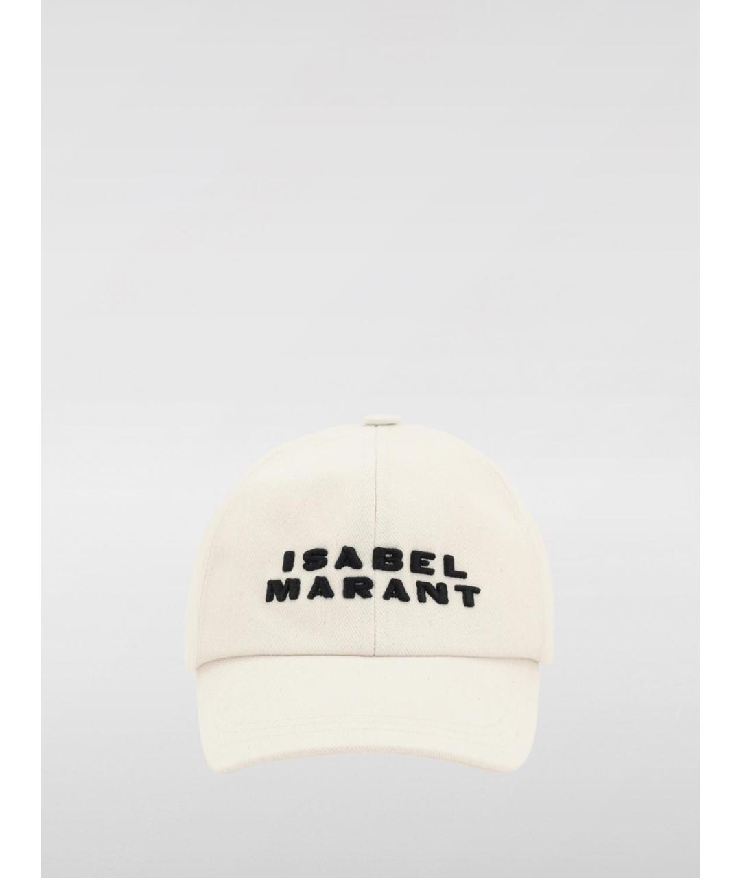 ISABEL MARANT Бежевая хлопковая шапка, фото 2