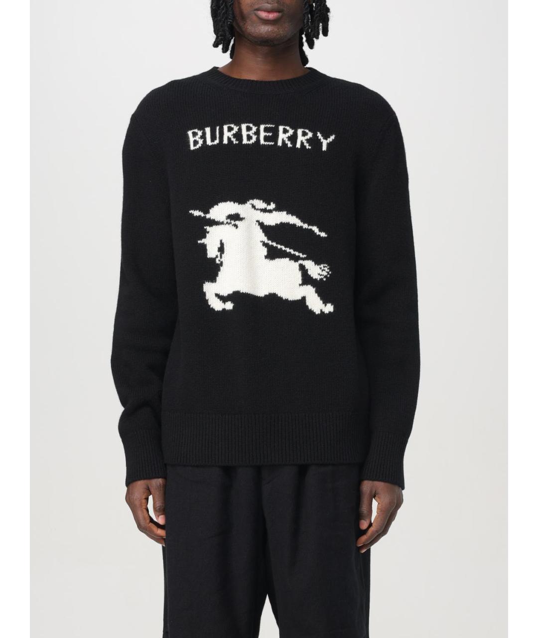 BURBERRY Черный джемпер / свитер, фото 2