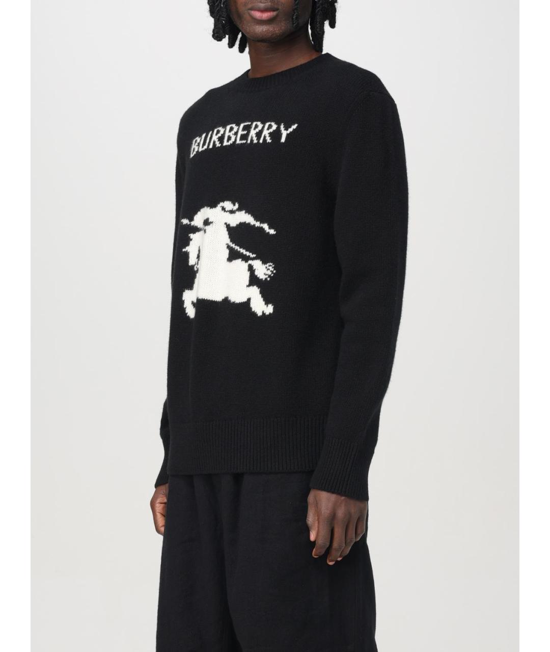 BURBERRY Черный джемпер / свитер, фото 5