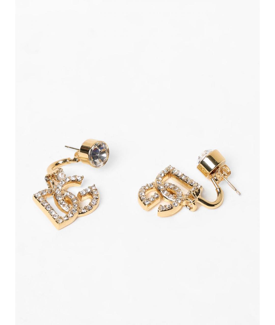 DOLCE&GABBANA Золотые металлические серьги, фото 2