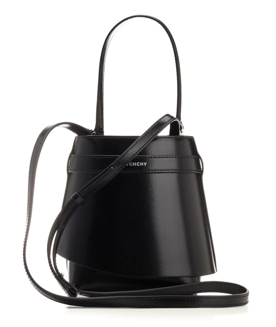 GIVENCHY Черная кожаная сумка с короткими ручками, фото 2