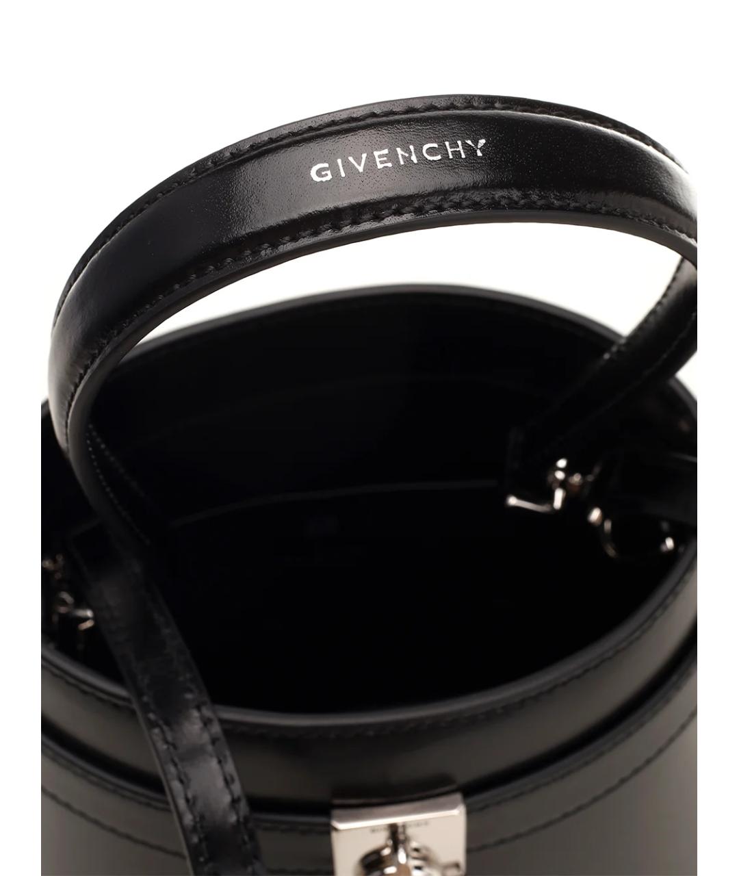 GIVENCHY Черная кожаная сумка с короткими ручками, фото 5