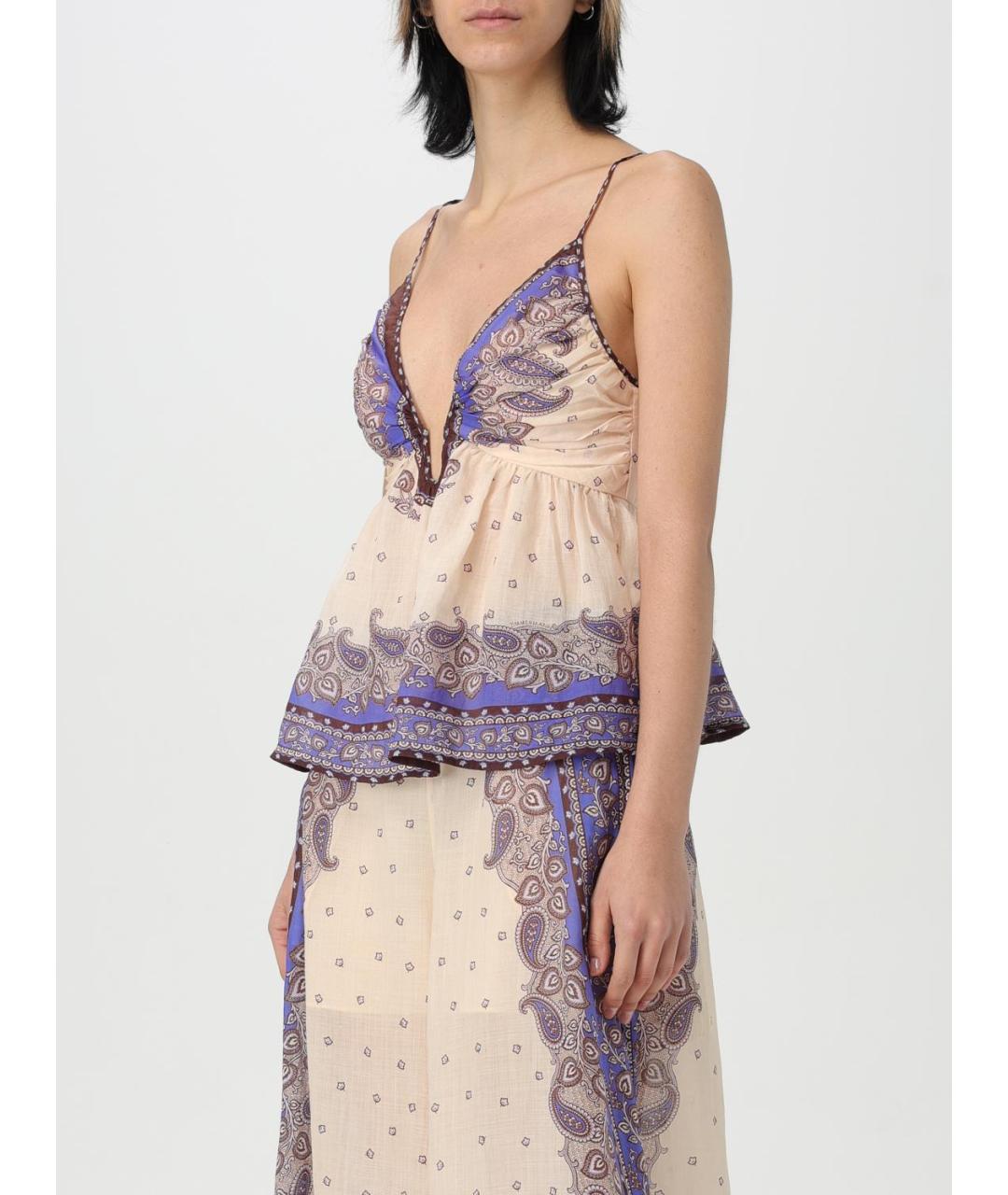 ZIMMERMANN Фиолетовая майка, фото 5