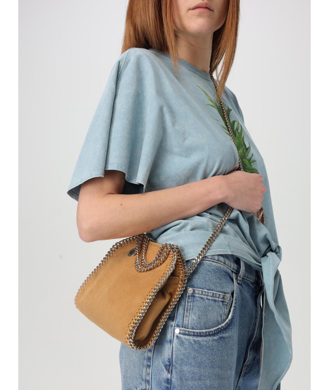 STELLA MCCARTNEY Бежевая сумка тоут из искусственной кожи, фото 2