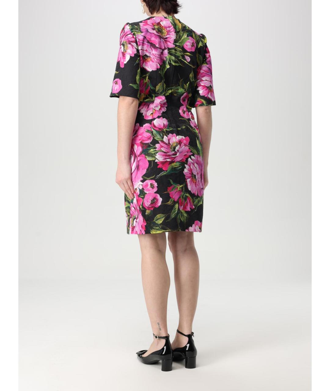 DOLCE&GABBANA Мульти повседневное платье, фото 3