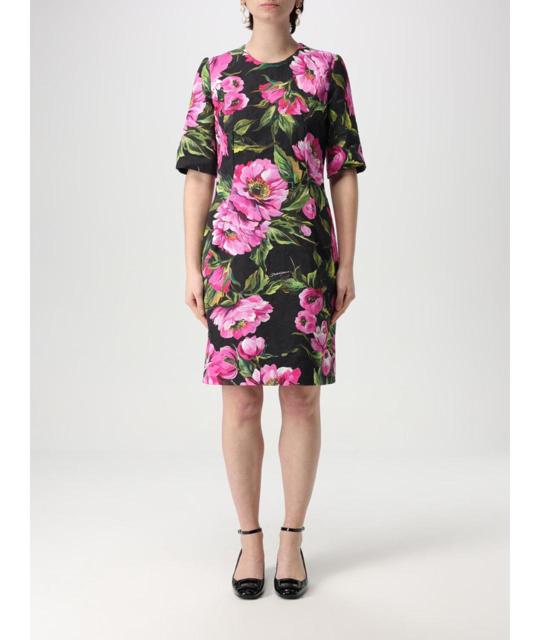 DOLCE&GABBANA Мульти повседневное платье, фото 2