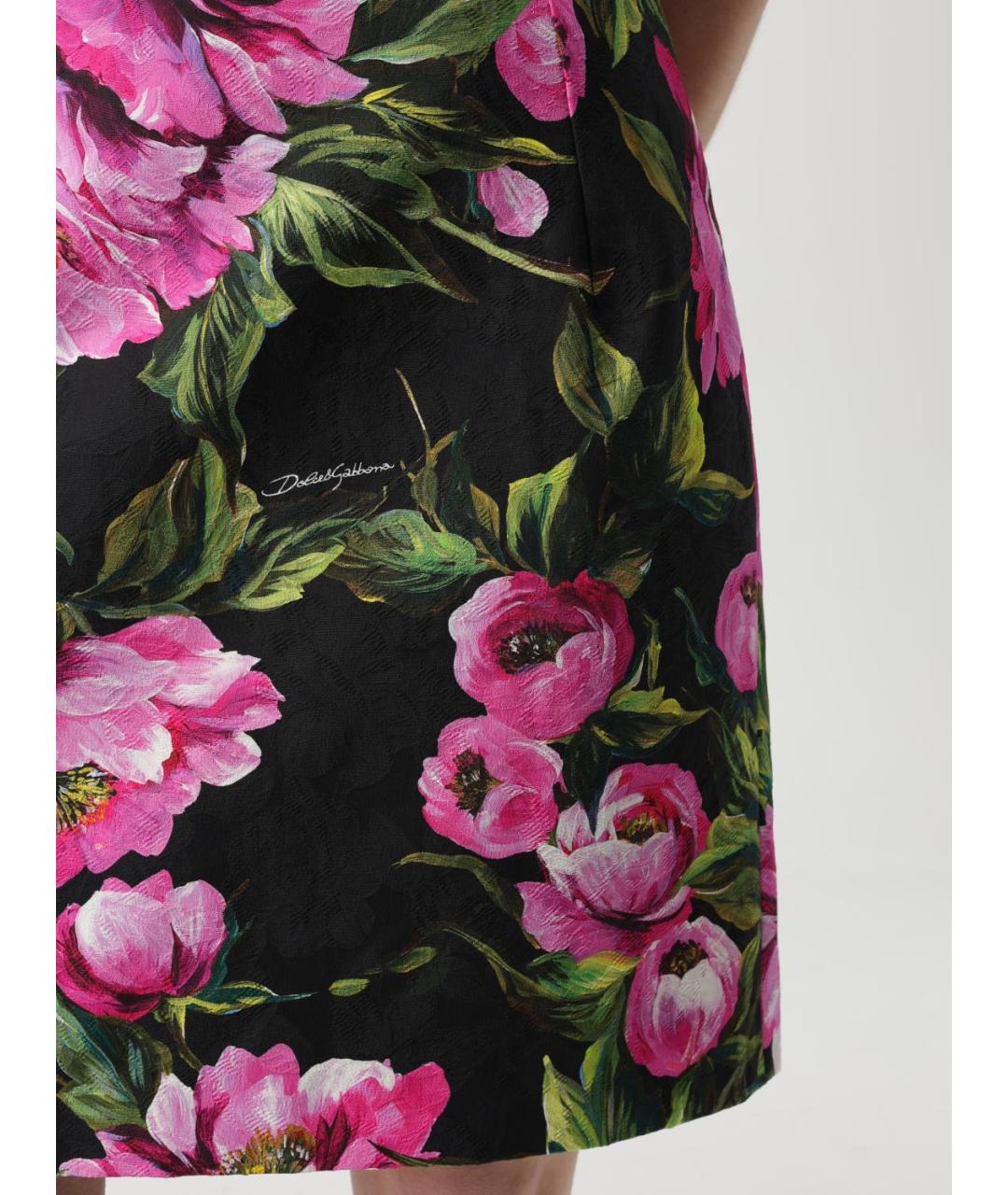 DOLCE&GABBANA Мульти повседневное платье, фото 5