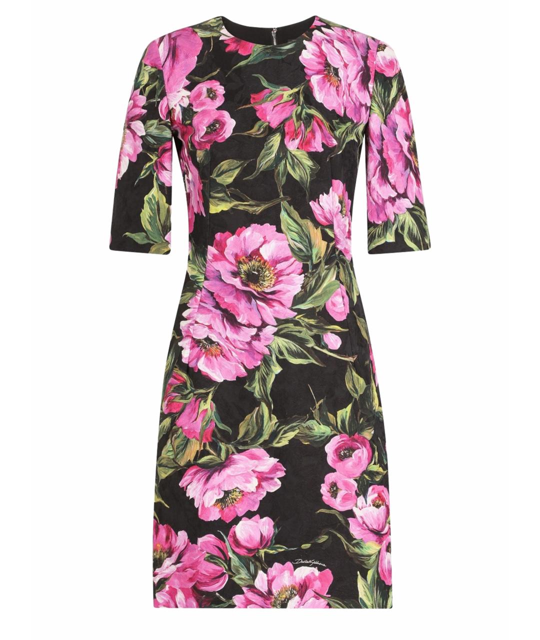 DOLCE&GABBANA Мульти повседневное платье, фото 1