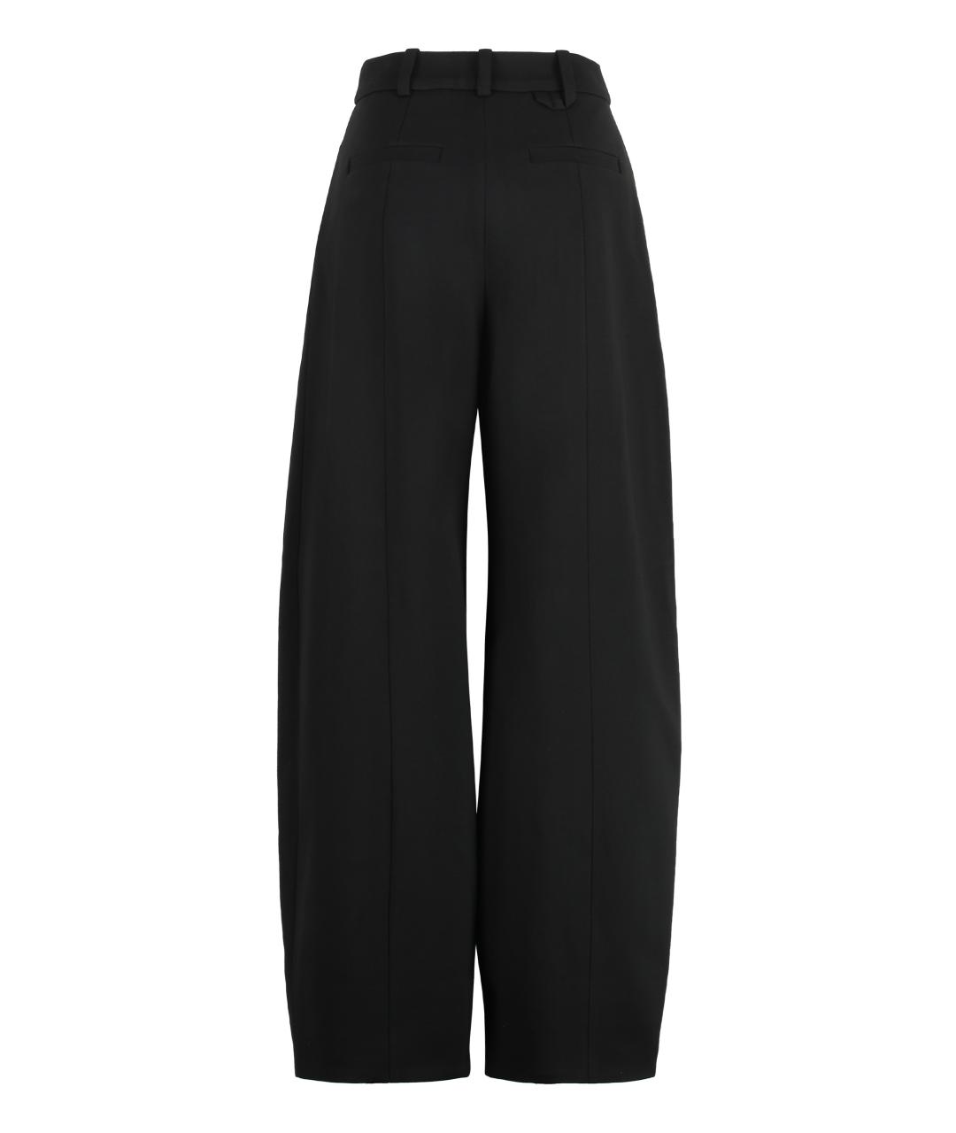 JACQUEMUS Черные полиамидовые прямые брюки, фото 2