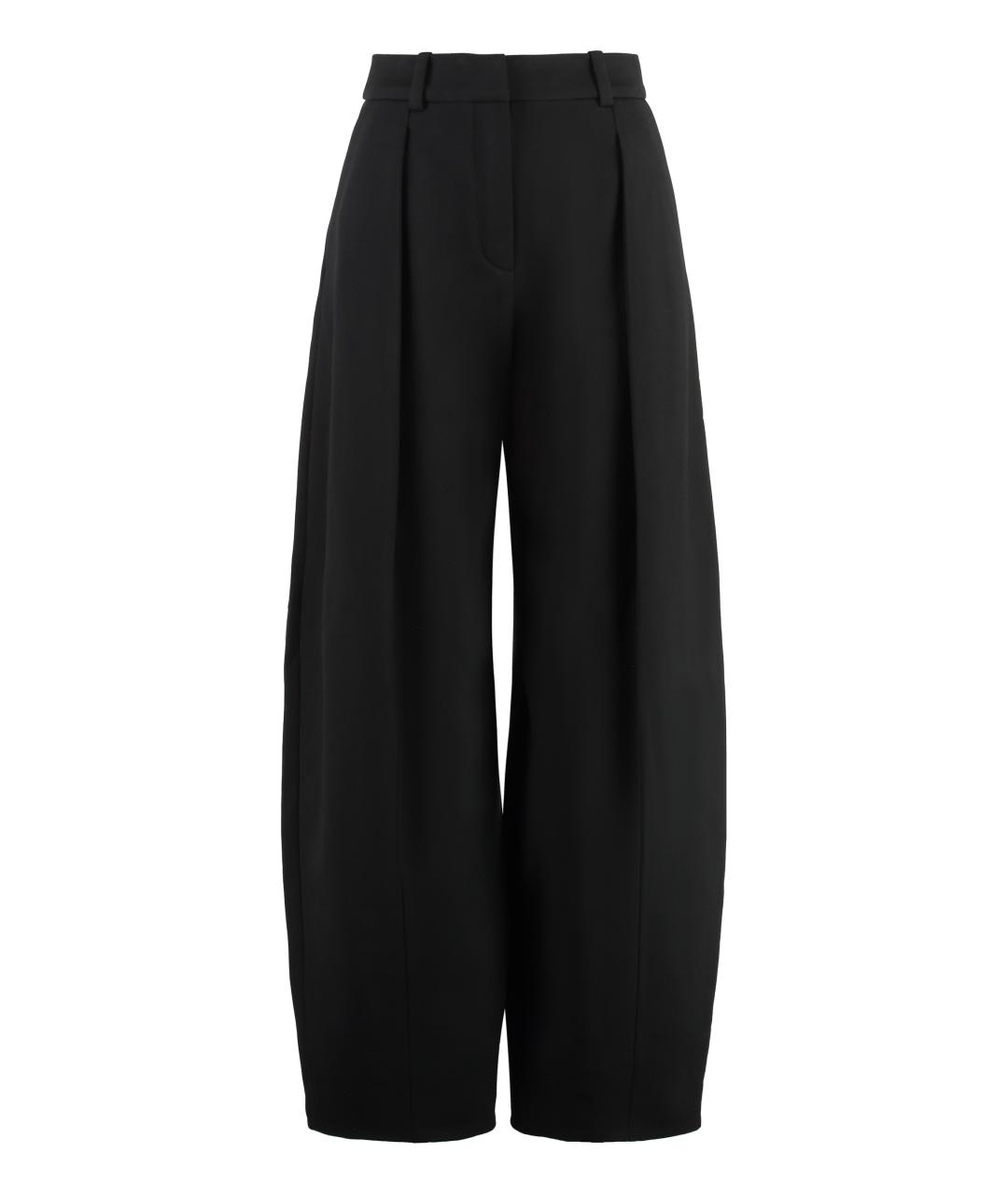 JACQUEMUS Черные полиамидовые прямые брюки, фото 1
