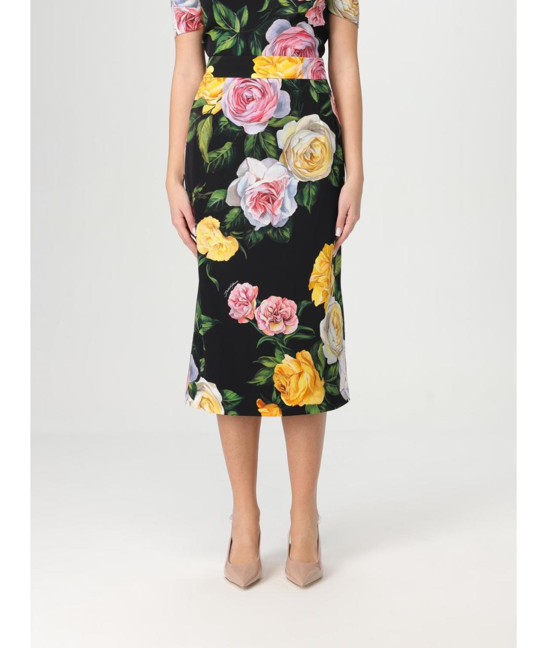 DOLCE&GABBANA Мульти юбка миди, фото 2