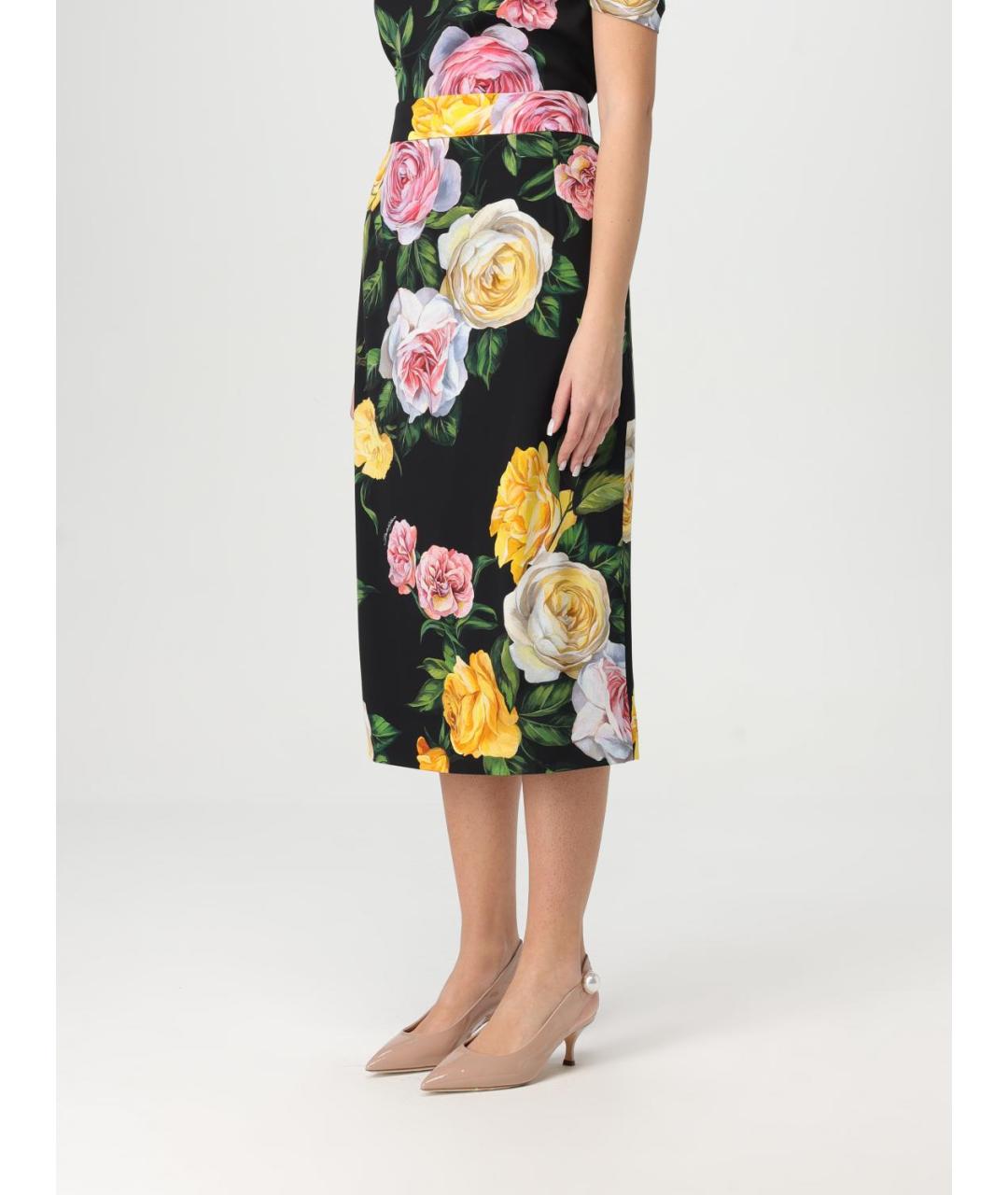 DOLCE&GABBANA Мульти юбка миди, фото 5