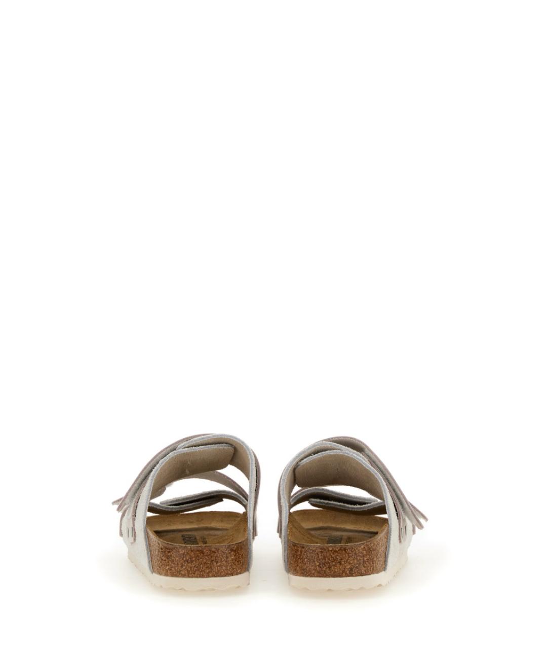 BIRKENSTOCK Серые кожаные сандалии, фото 3