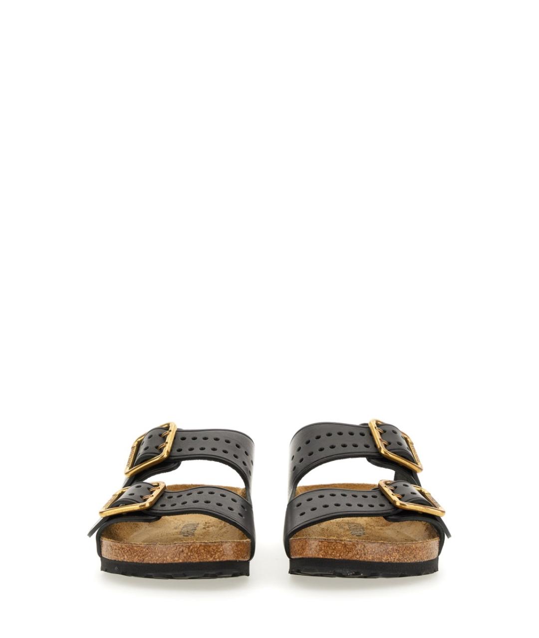 BIRKENSTOCK Черные кожаные сандалии, фото 5
