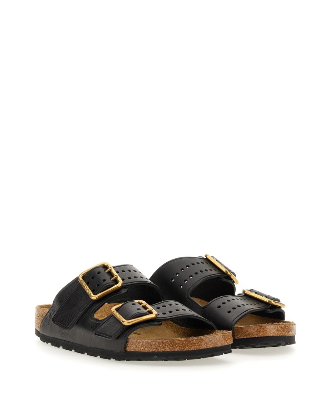 BIRKENSTOCK Черные кожаные сандалии, фото 3