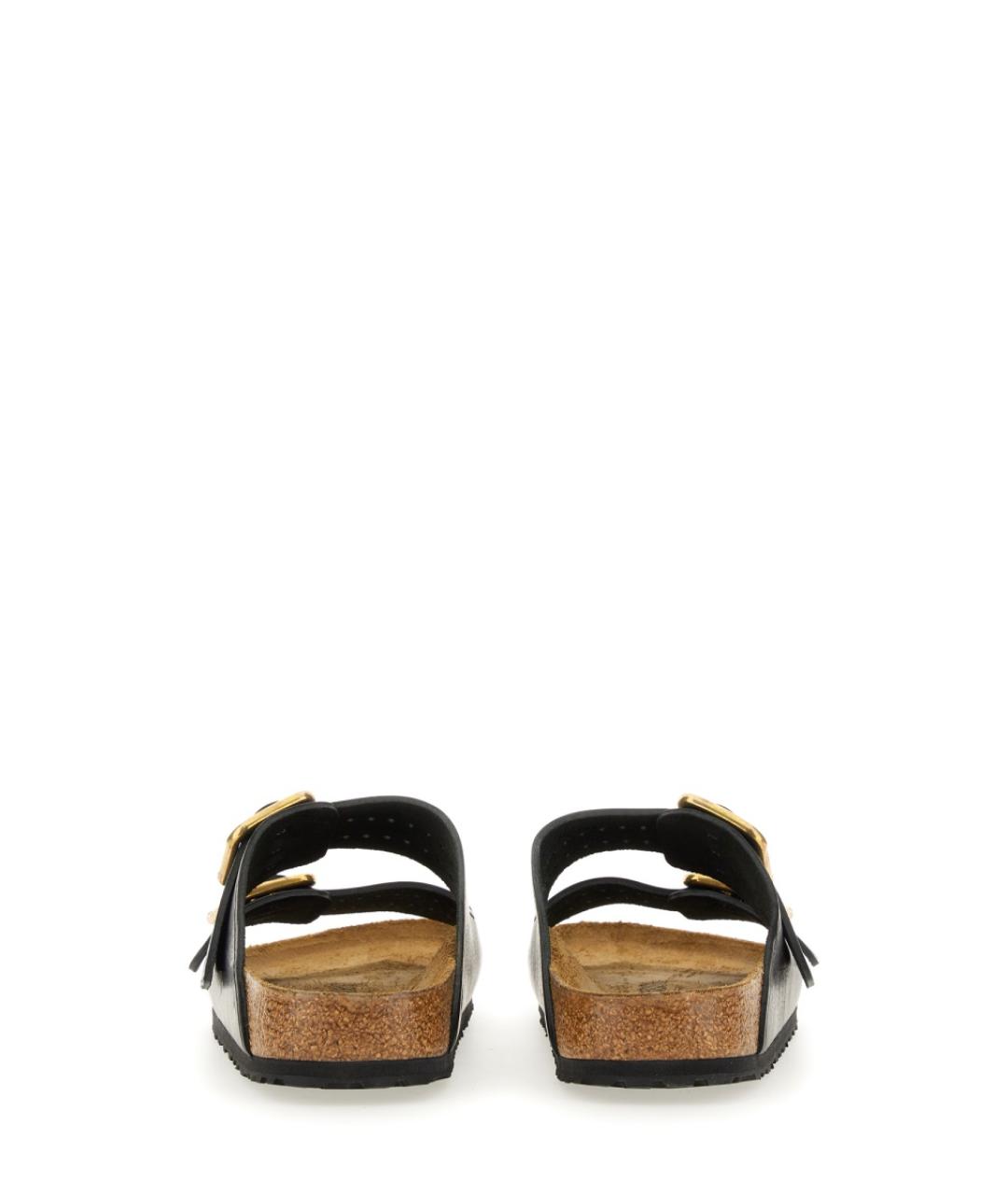 BIRKENSTOCK Черные кожаные сандалии, фото 4