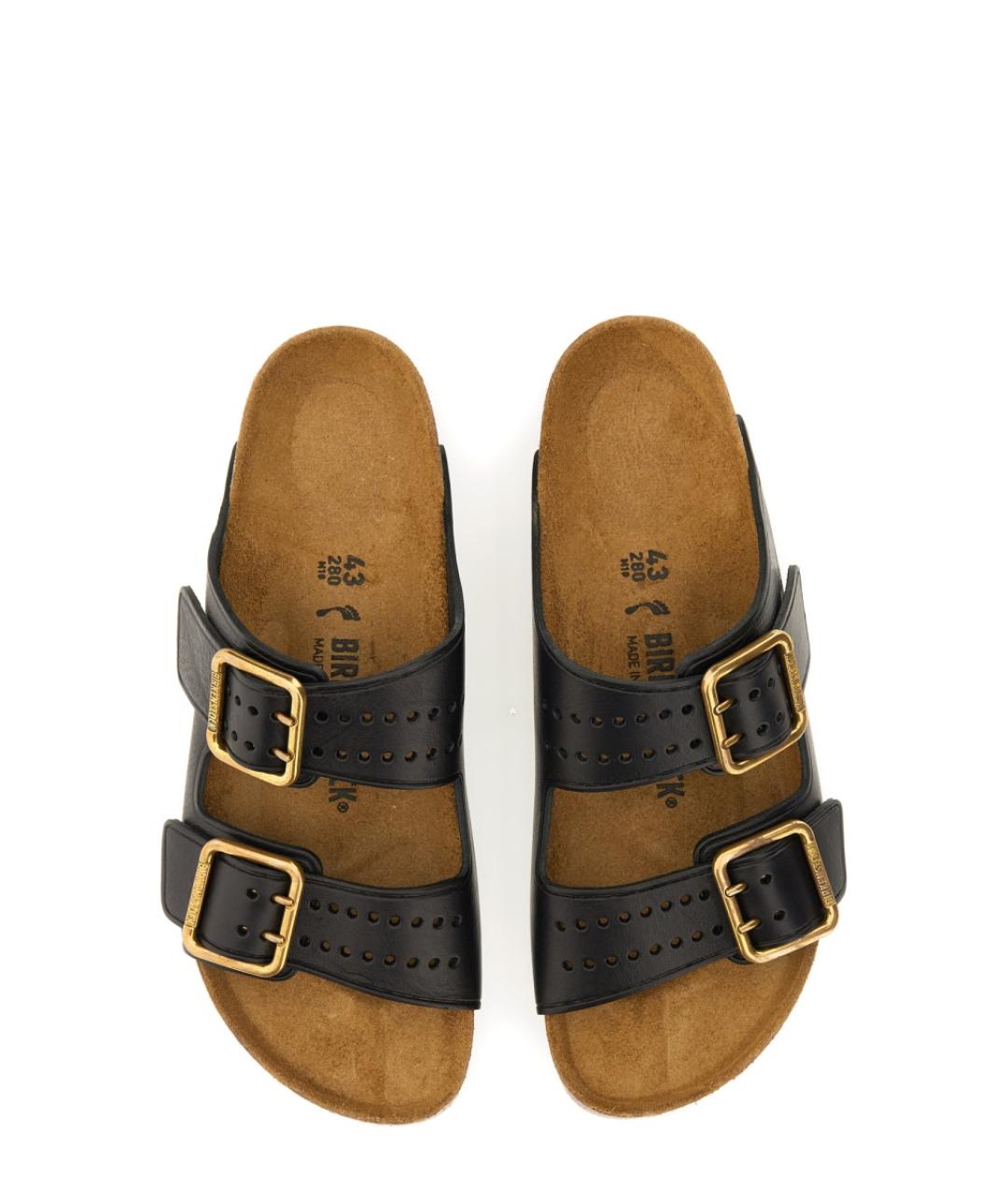 BIRKENSTOCK Черные кожаные сандалии, фото 2