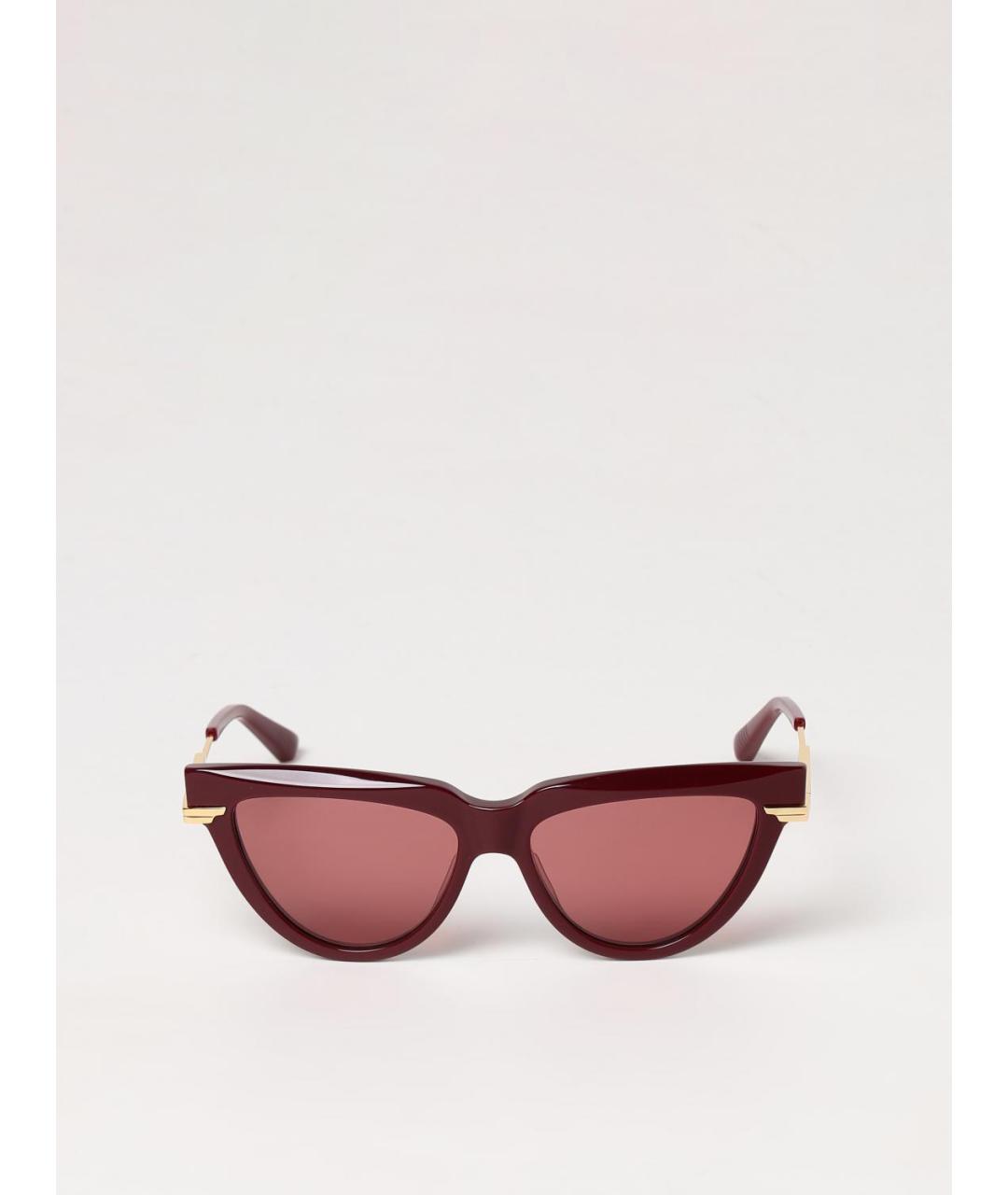 BOTTEGA VENETA Бордовые солнцезащитные очки, фото 2