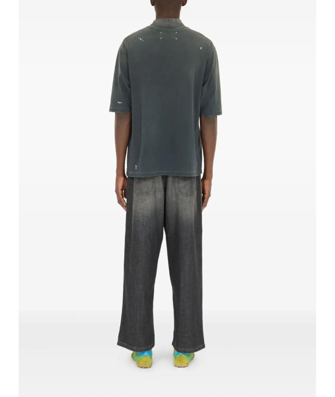 MAISON MARGIELA Серая хлопковая футболка, фото 4