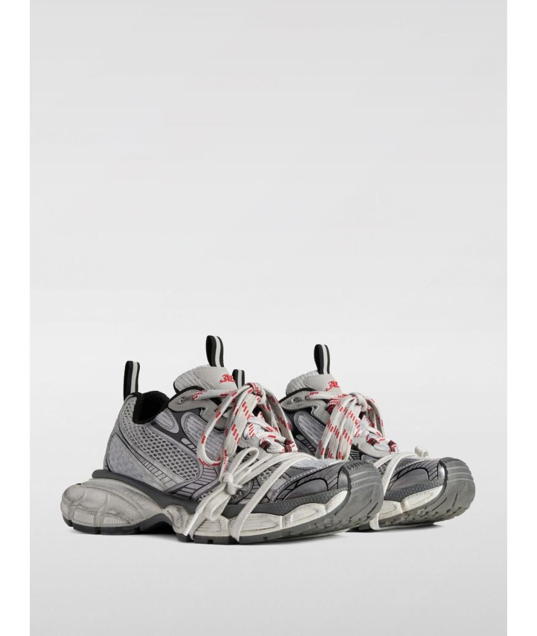 BALENCIAGA Серые низкие кроссовки / кеды, фото 2