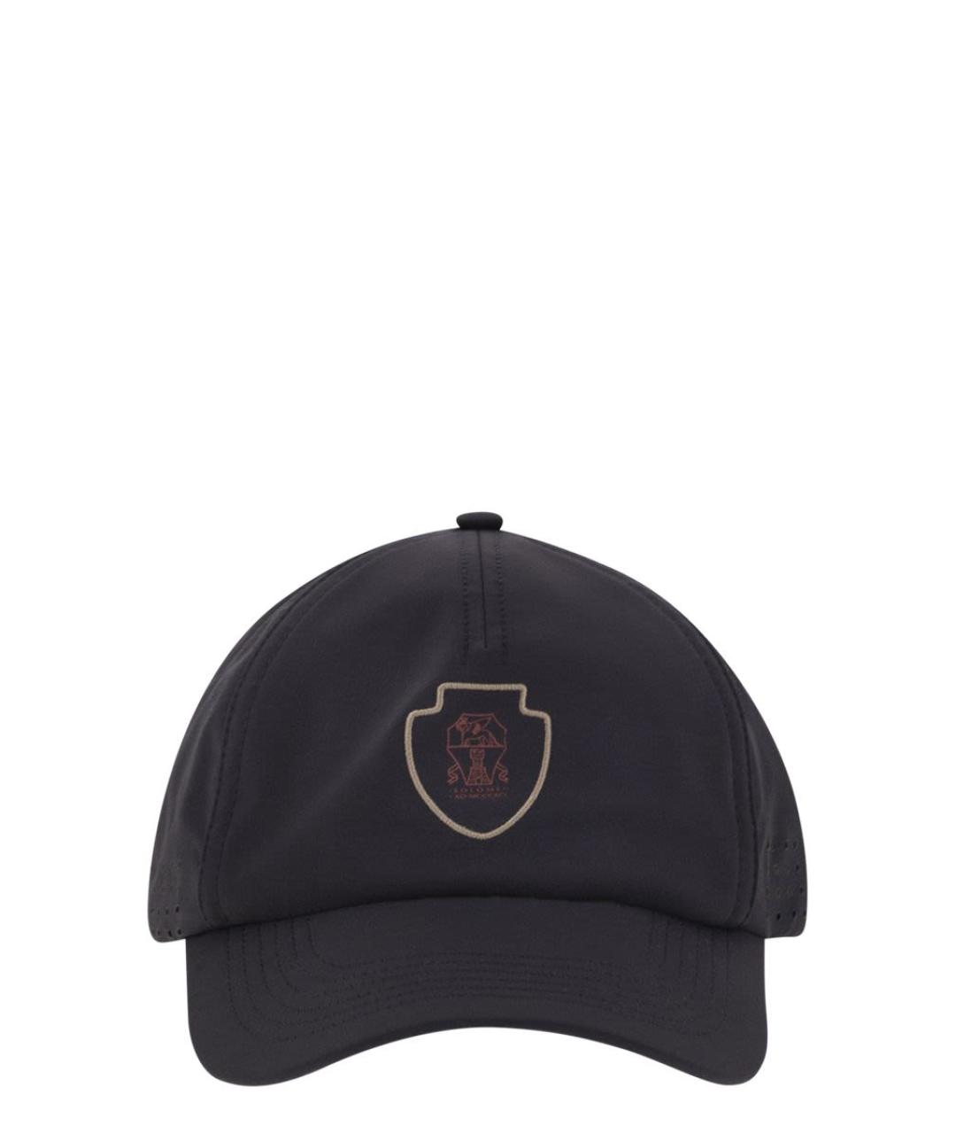 BRUNELLO CUCINELLI Черная синтетическая кепка/бейсболка, фото 1