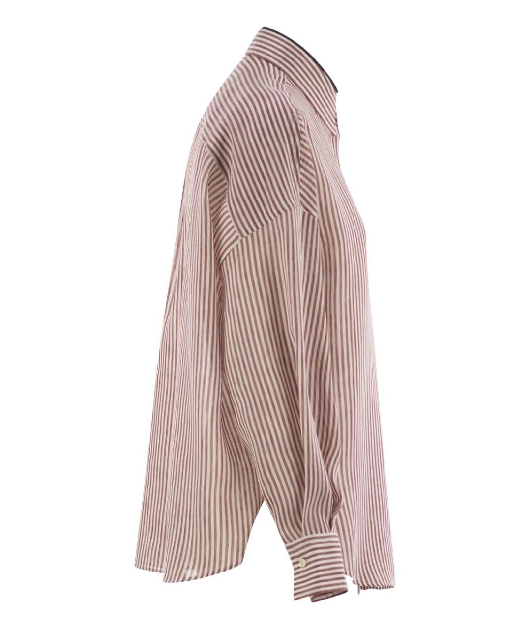 BRUNELLO CUCINELLI Коричневая льняная рубашка, фото 3