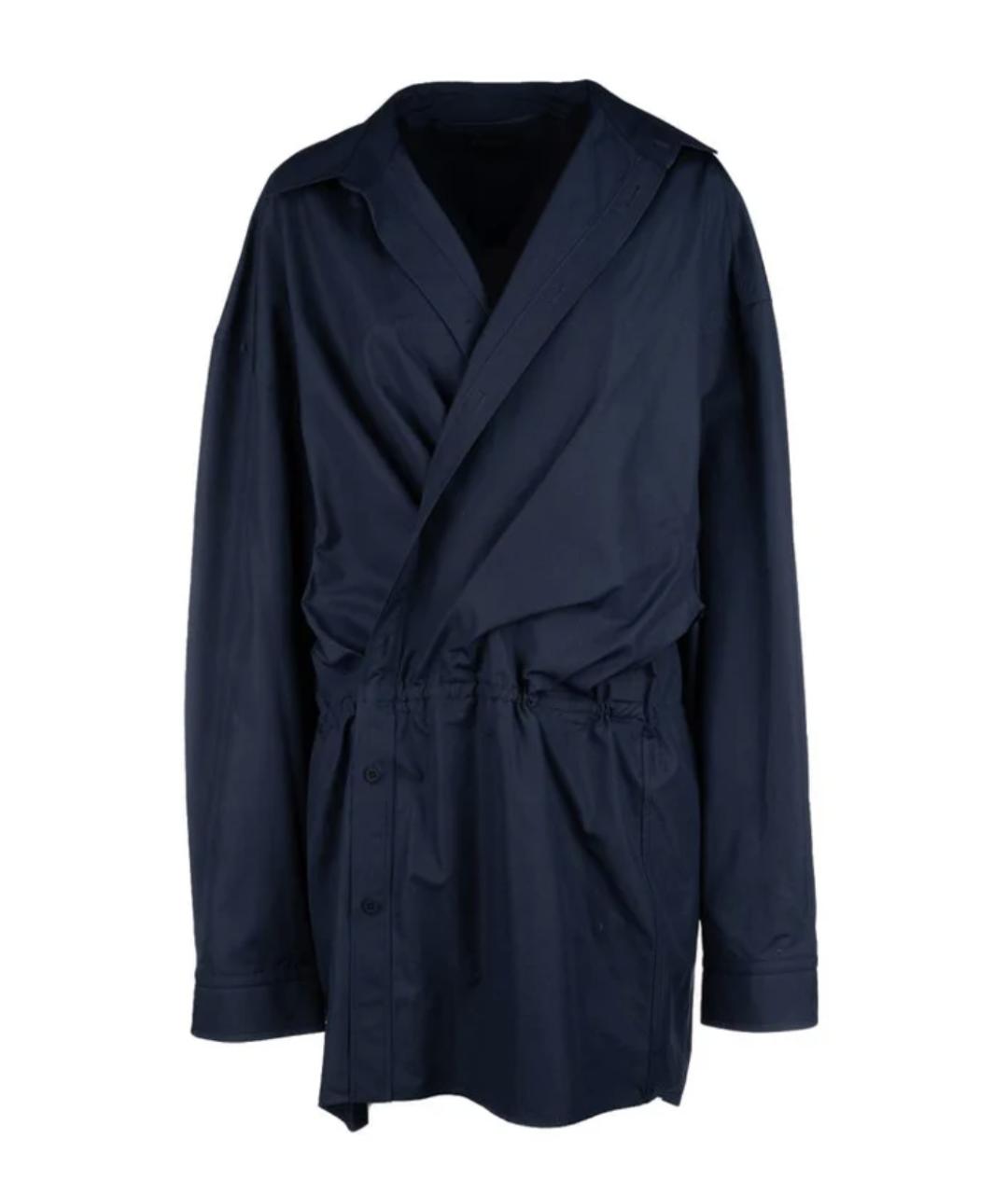 BALENCIAGA Синее хлопковое платье, фото 1