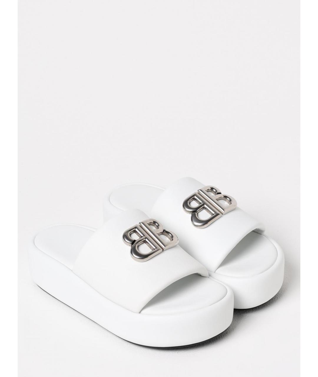 BALENCIAGA Белые босоножки, фото 2