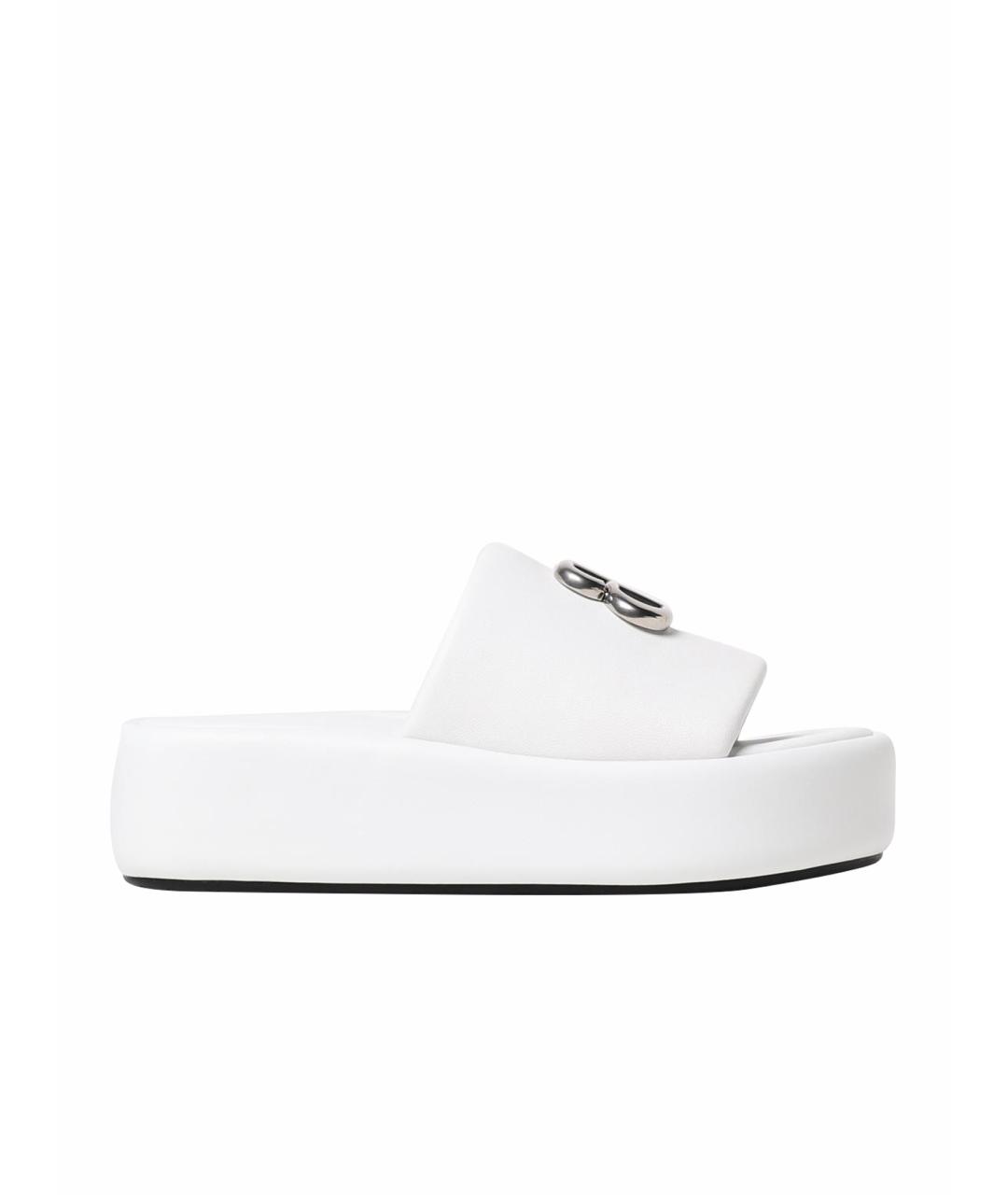 BALENCIAGA Белые босоножки, фото 1
