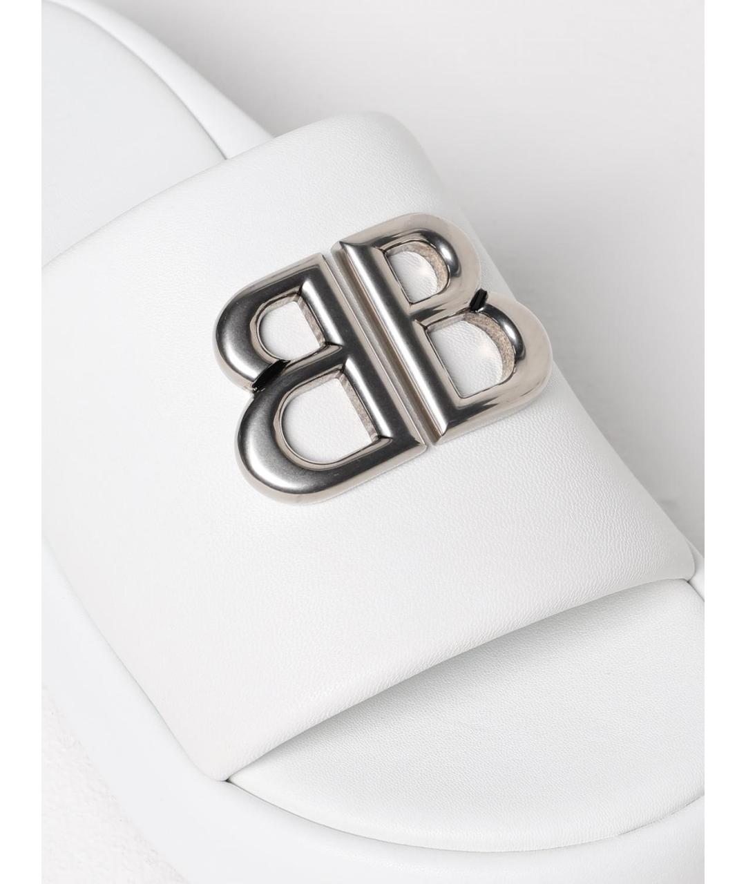 BALENCIAGA Белые босоножки, фото 4