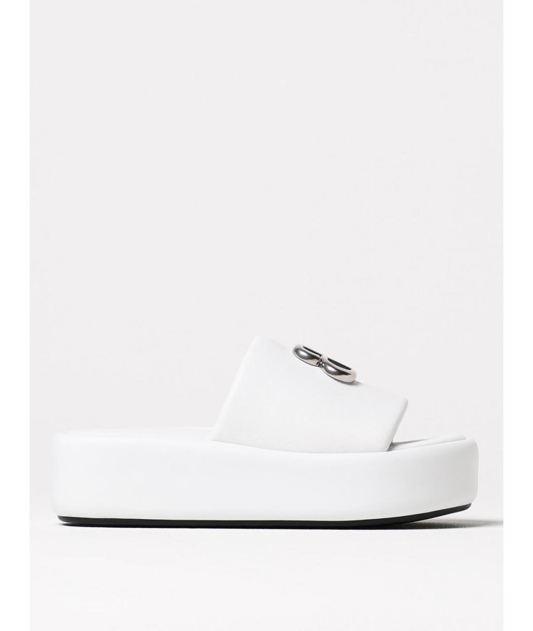 BALENCIAGA Белые босоножки, фото 5