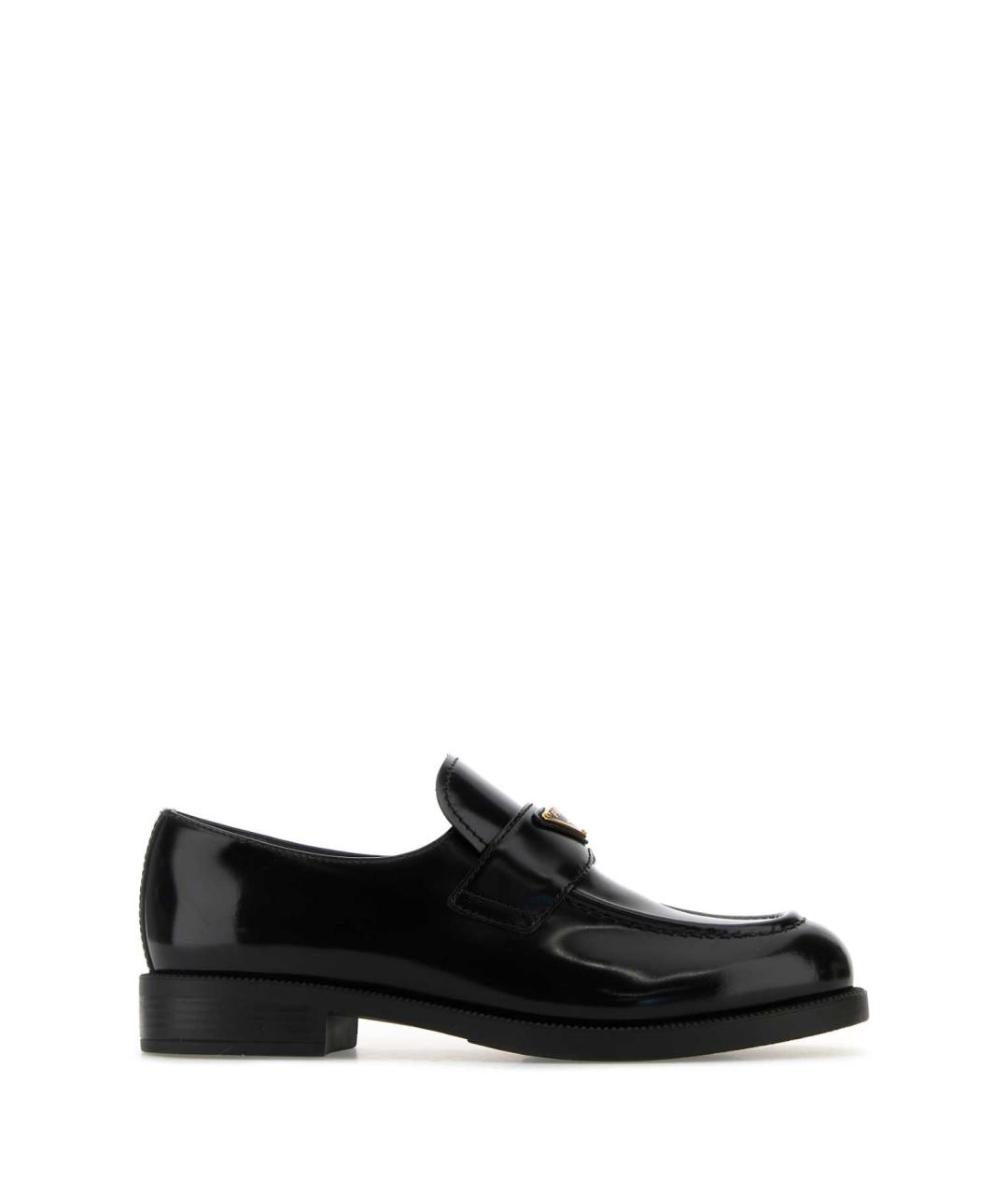 PRADA Черные кожаные лоферы, фото 1