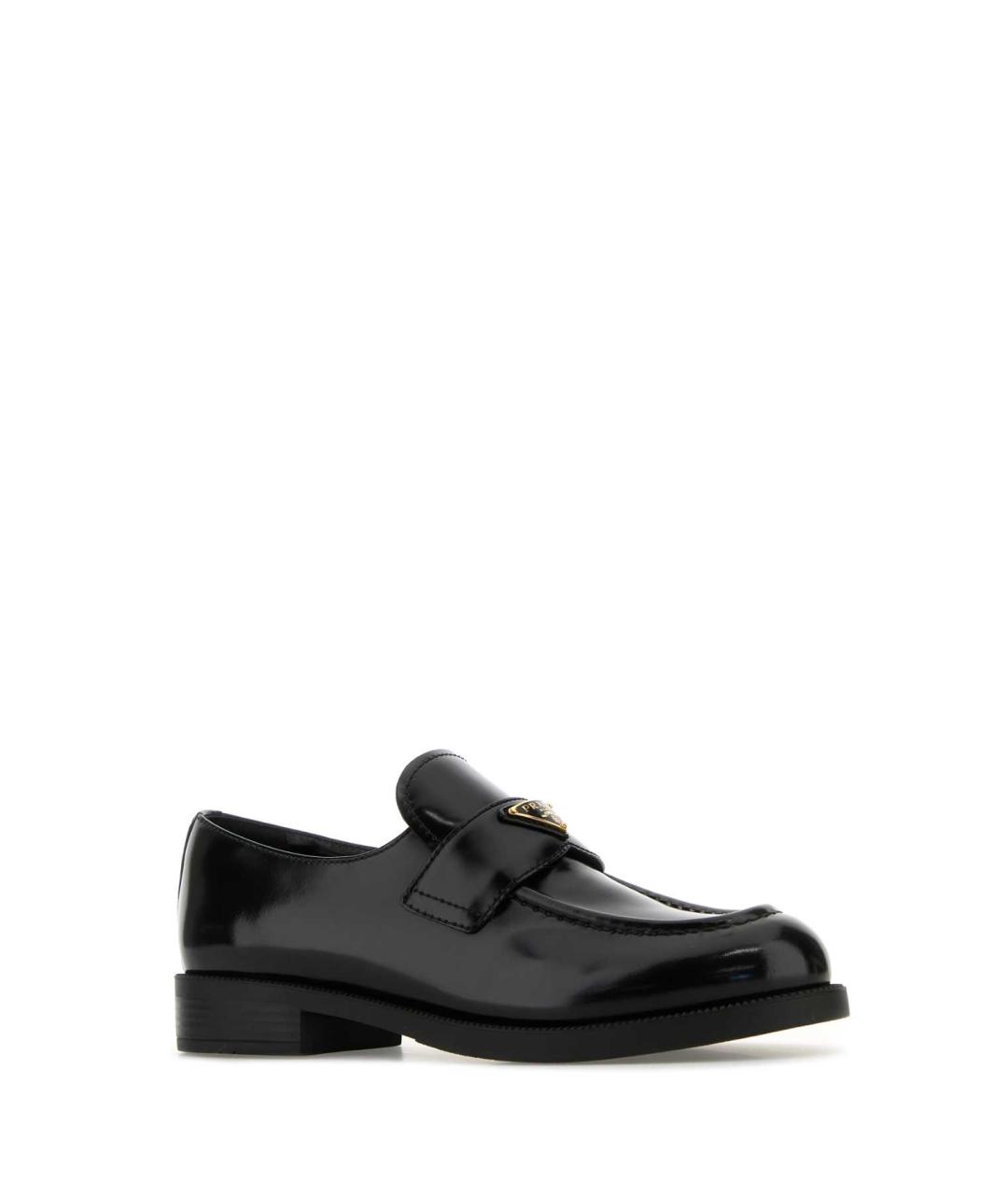 PRADA Черные кожаные лоферы, фото 2