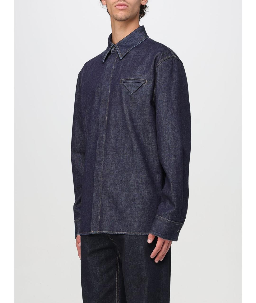 BOTTEGA VENETA Темно-синяя кэжуал рубашка, фото 5