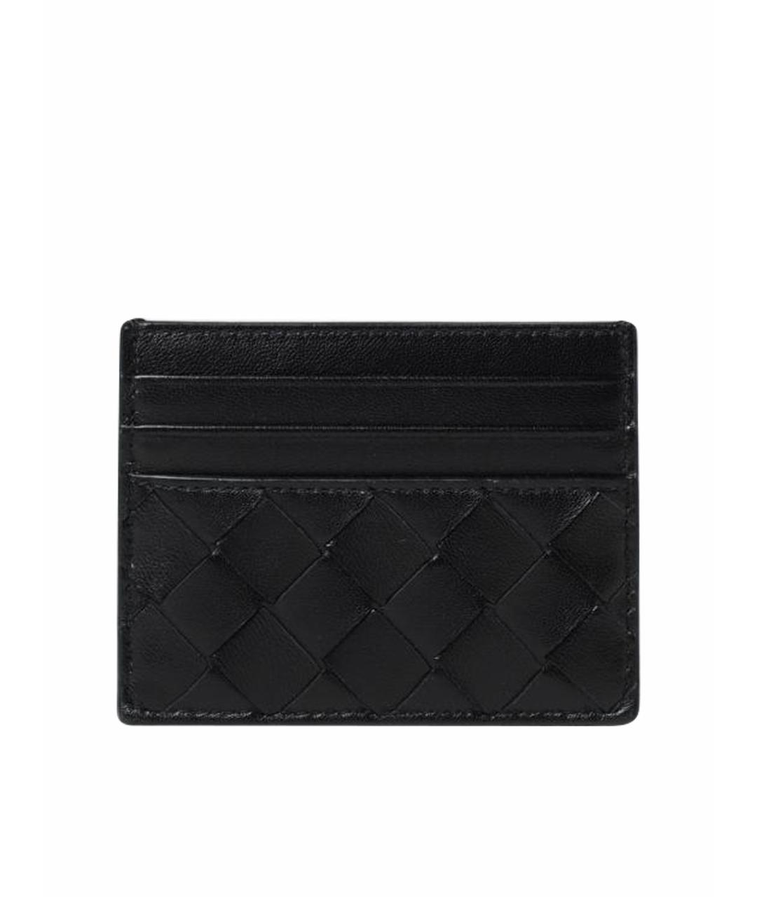 BOTTEGA VENETA Черный кожаный кошелек, фото 1