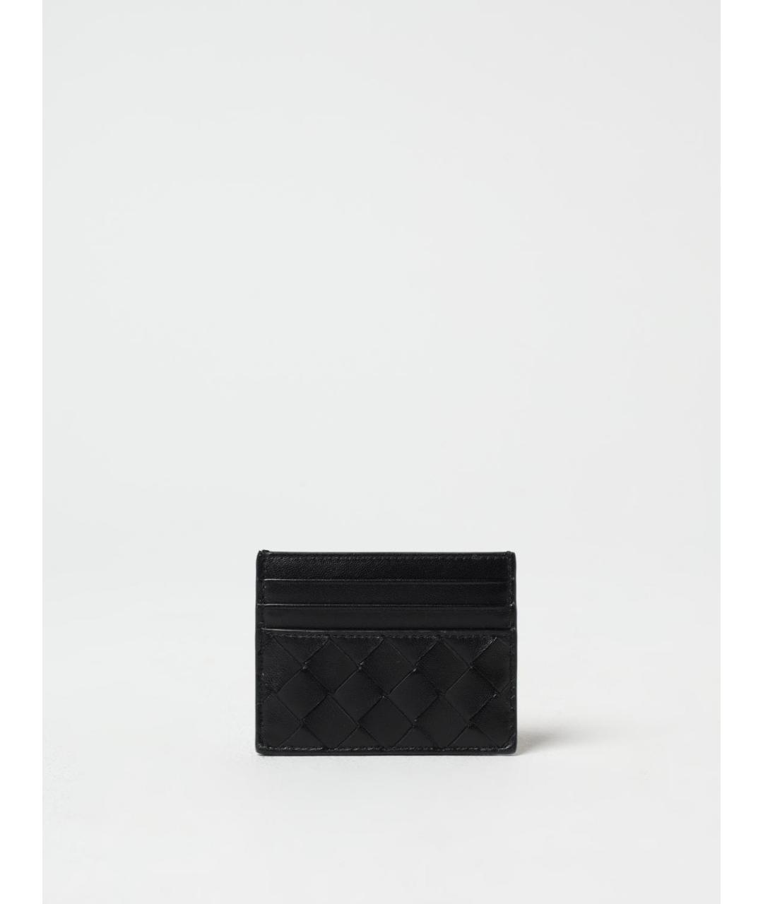 BOTTEGA VENETA Черный кожаный кошелек, фото 3