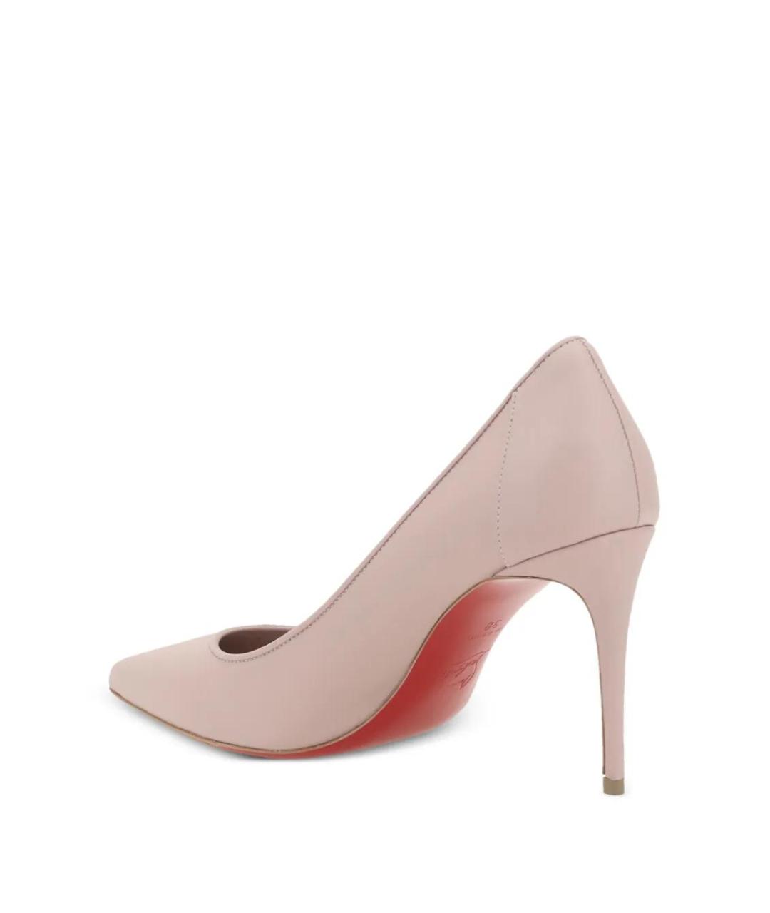 CHRISTIAN LOUBOUTIN Розовые кожаные туфли, фото 3