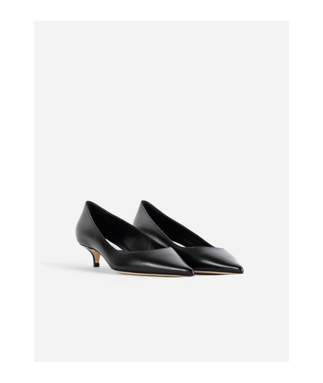 JIMMY CHOO Черные кожаные туфли, фото 2