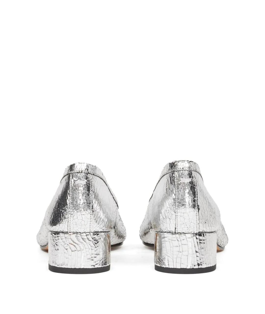 MAISON MARGIELA Серебряные кожаные туфли, фото 3