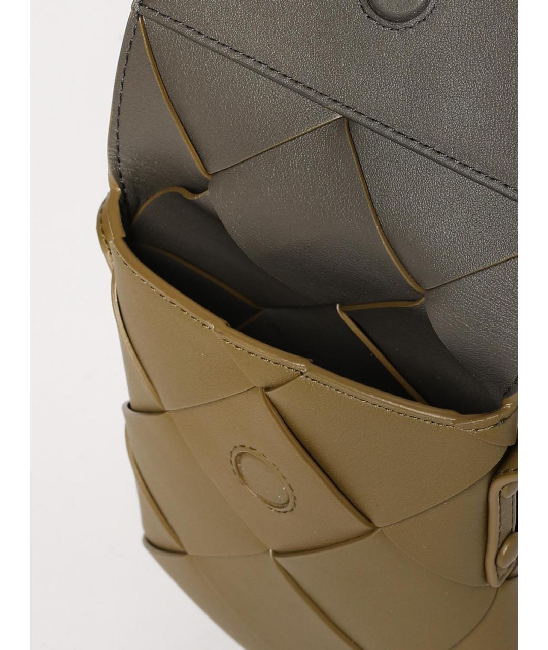 BOTTEGA VENETA Бежевая кожаная сумка на плечо, фото 5