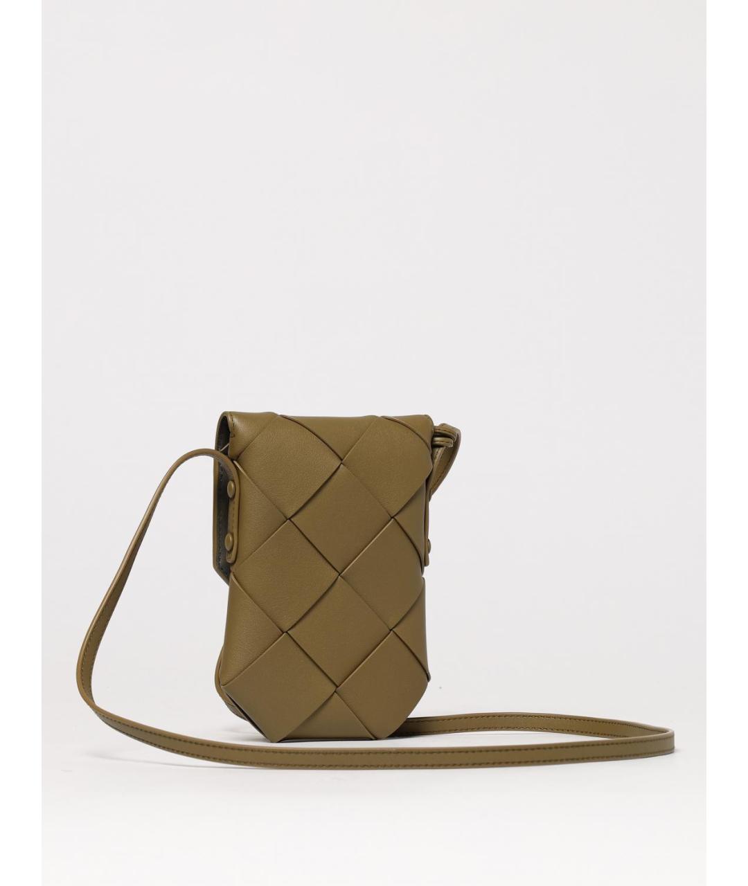 BOTTEGA VENETA Бежевая кожаная сумка на плечо, фото 3