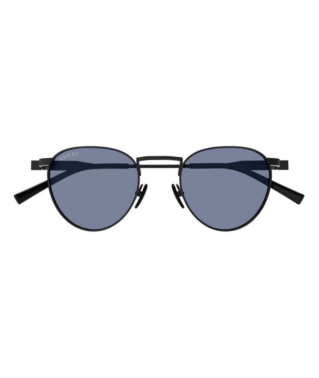 GUCCI Черные металлические солнцезащитные очки, фото 2